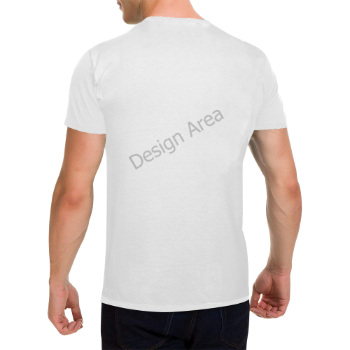 Men's Heavy Cotton T-Shirt (White-Two Side Printing)