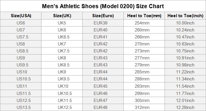 Athletic Shoes (Model 0200 