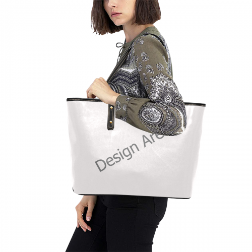 Chic Leather Tote Bag (Model 1709)