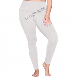 Women's Plus Size High Waist Leggings (Model L44)