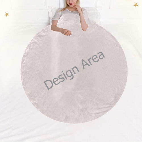 Circular Ultra-Soft Micro Fleece Blanket 60"