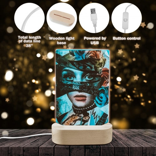 Acrylic Photo Panel with Lighted Stand
