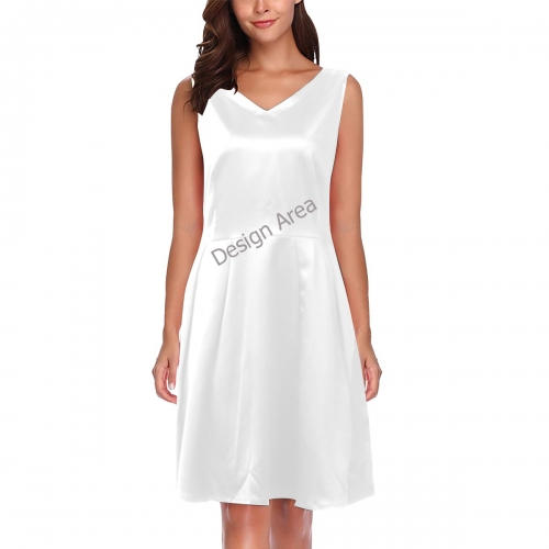 Chryseis Sleeveless Pleated Dress(Model D07)