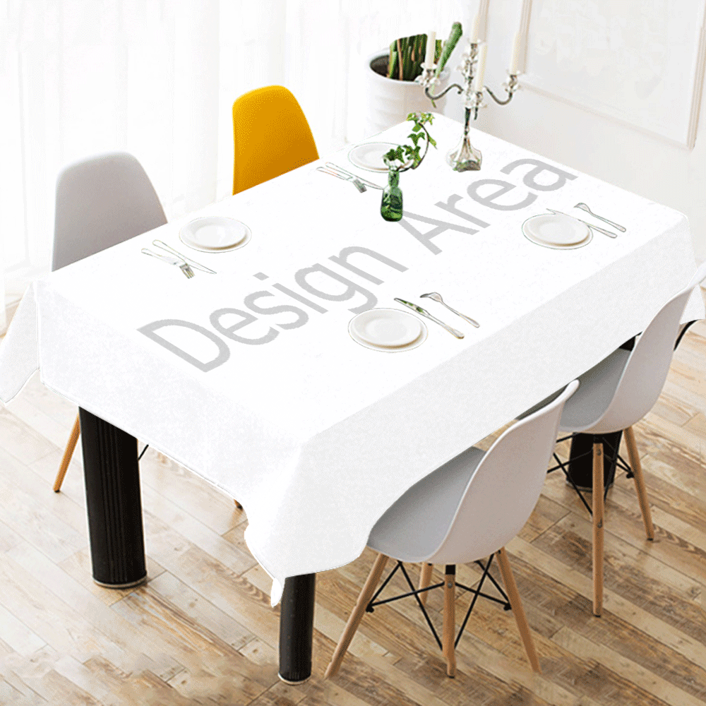 Cotton Linen Tablecloth 52"x 70"