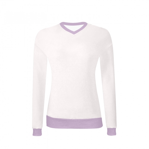 Women's All Over Print V-Neck Sweater (Model H48)