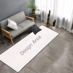 Area Rug with Black Binding 9'6''x3'3''