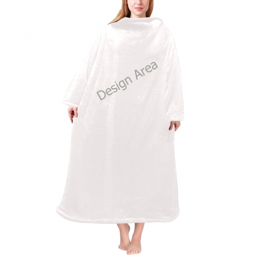 Blanket Robe with Sleeves for Adults