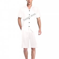 Men's V-Neck Short Pajama Set