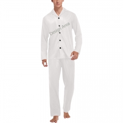 Men's V-Neck Long Pajama Set