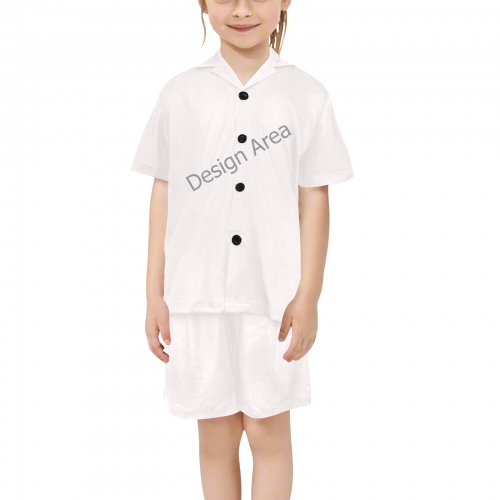 Little Girls' V-Neck Short Pajama Set