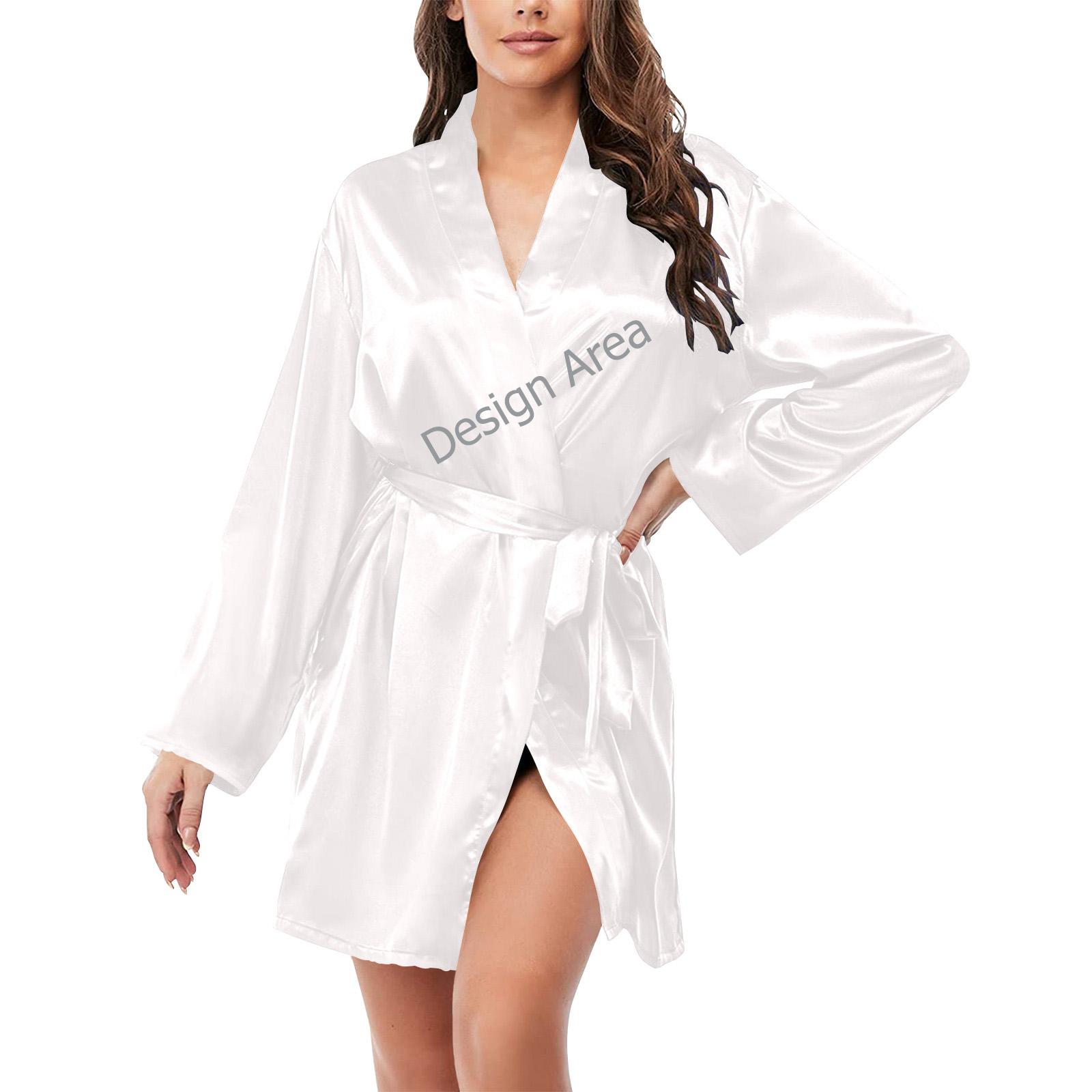 Women's Long Sleeve Belted Night Robe