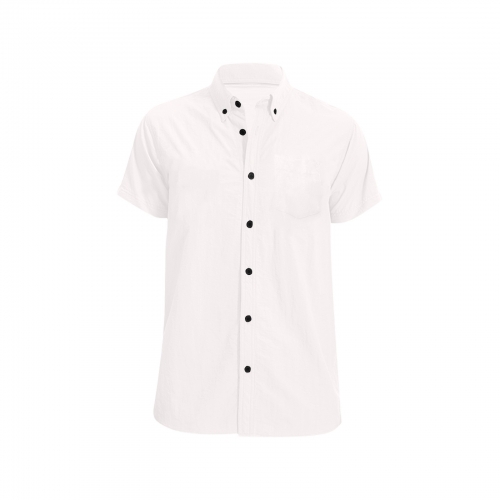Men's Short Sleeve Shirt with Chest Pocket (Model T53)