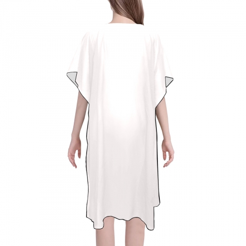 Mid-Length Side Slits Chiffon Cover Ups (Model H50)