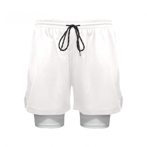 Men's Sports Shorts with Compression Liner (Model L62)