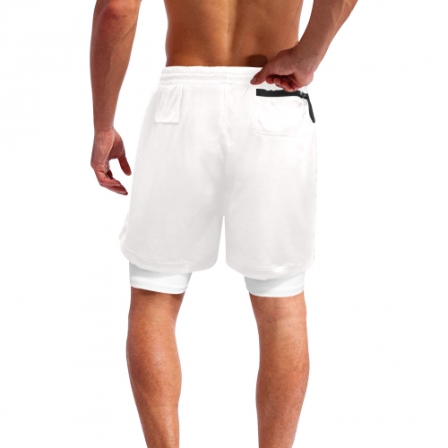 Men's Sports Shorts with Compression Liner (Model L62)