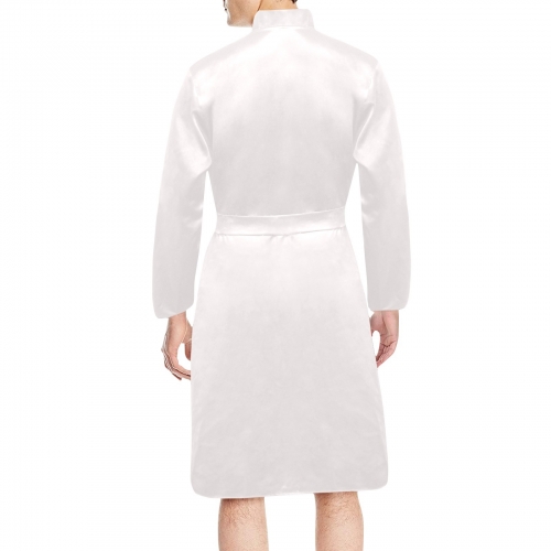 Men's Long Sleeve Belted Night Robe (Model H56)