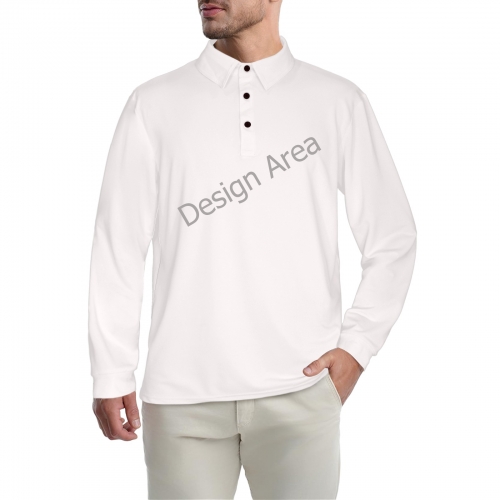 Men's Long Sleeve Polo Shirt (Model T73)