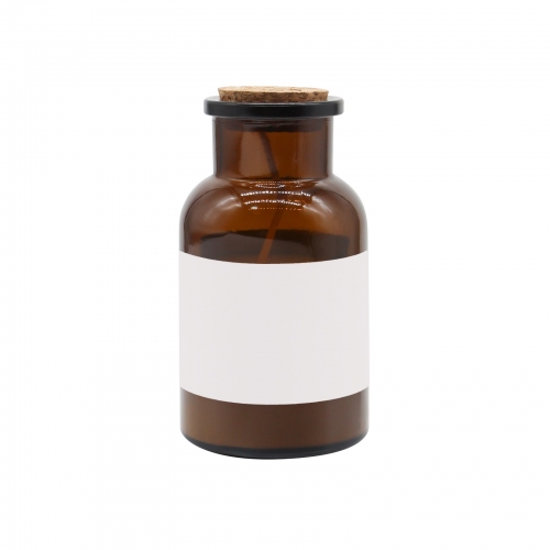 Tawny Medicine Bottle Candle Cup (Rose Sandal)