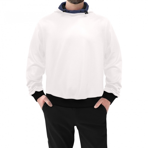 High Neck Pullover Hoodie for Men (Model H24)