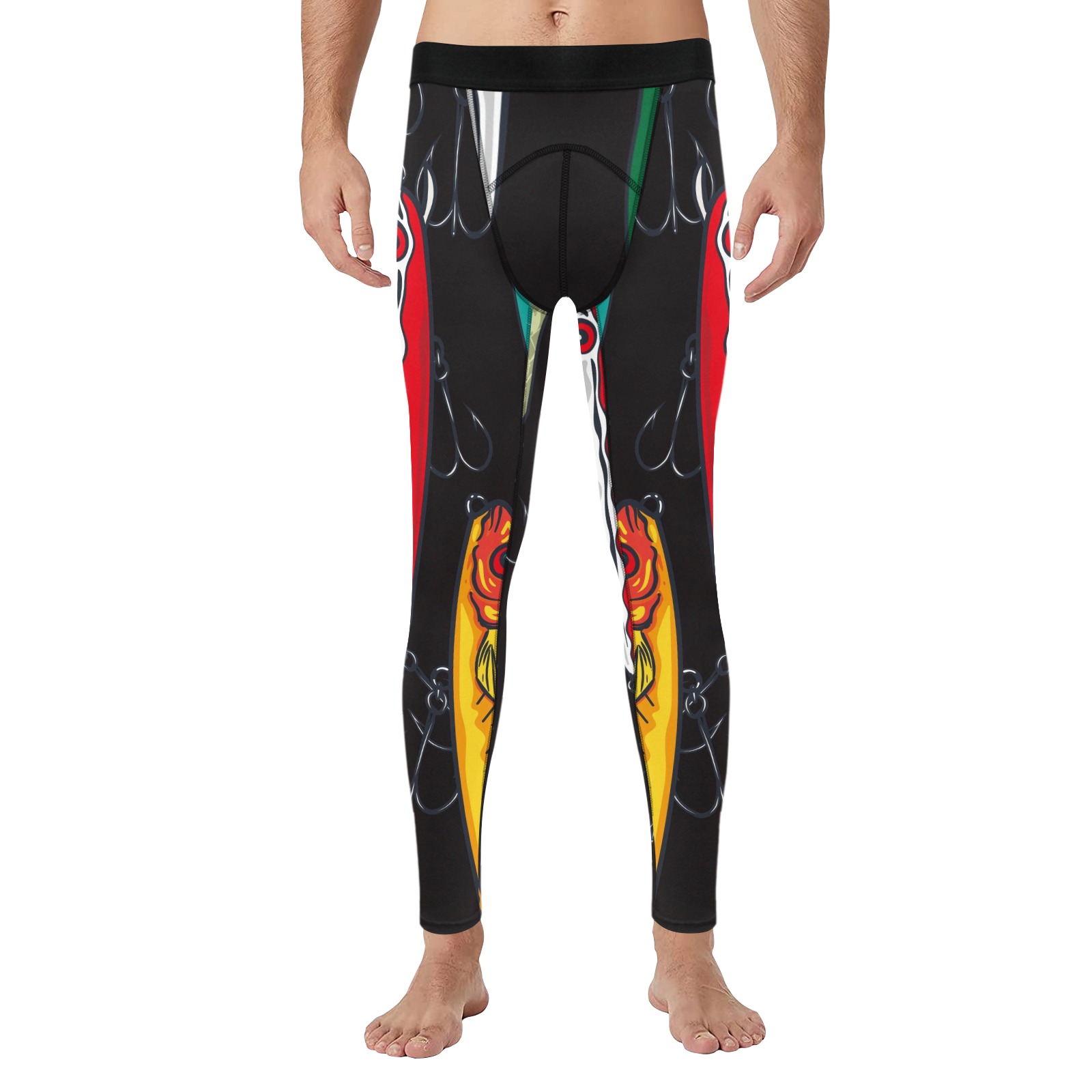 Men's Workout Compression Leggings (Model L69)