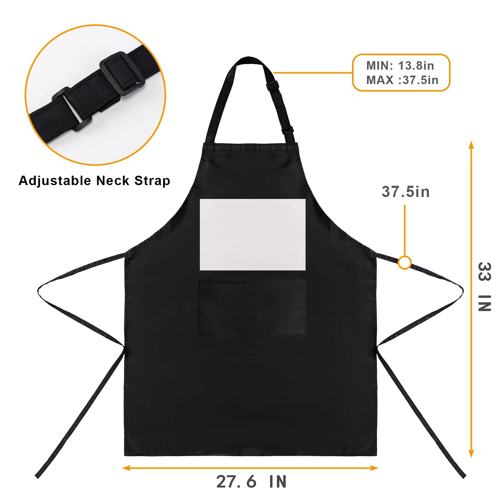 Waterproof Apron for Men (Vinyl Heat Transfer)