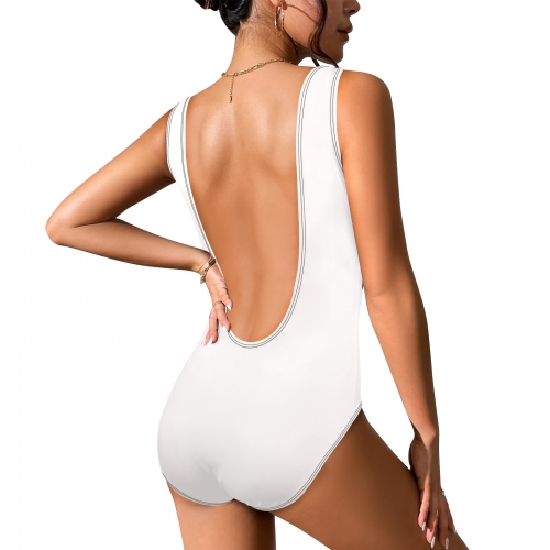 Women's High Cut Backless Swimsuit (Model S50)