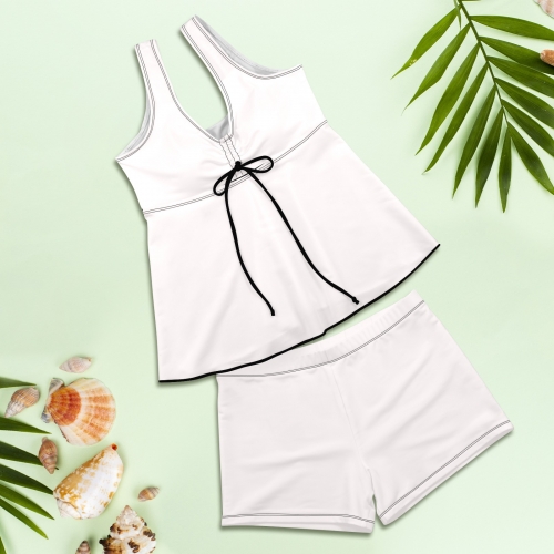Women's Vest Skirt Split Swimsuit (Model S47)