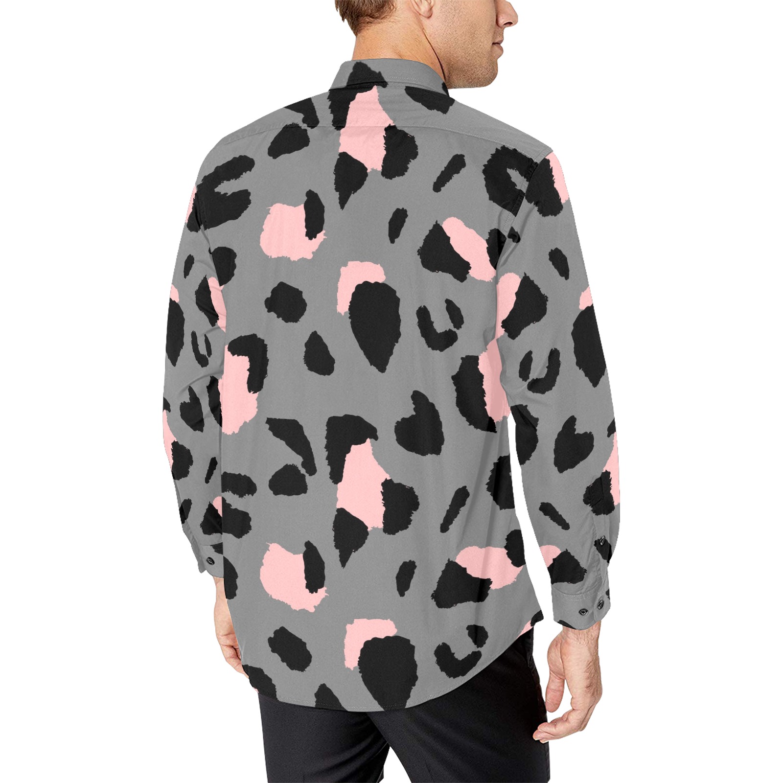 Men's All Over Print Dress Shirt (Without Pocket) (Model T61)