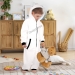 One-Piece Zip up Hooded Pajamas for Little Kids