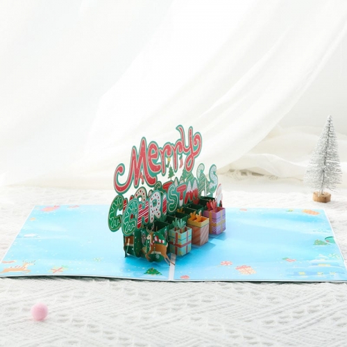 3D Pop Up Greeting Card for Christmas