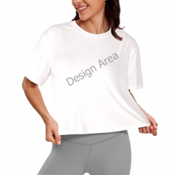 Women's Cropped T-shirt (Model T80)