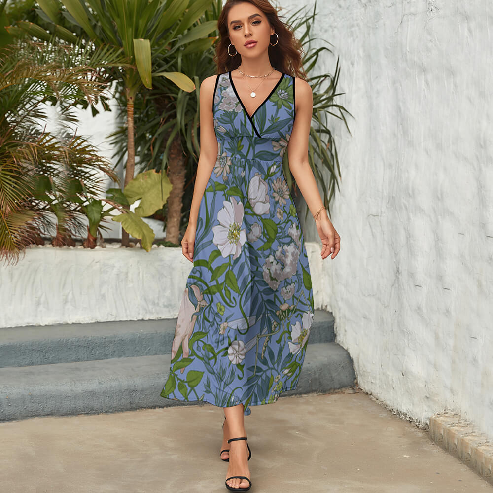 Long Sleeves Non-stretch Dress