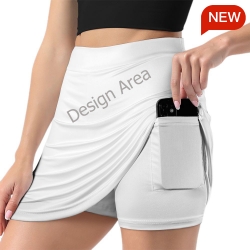 Anti-Emptied A-Line Skirt with Pocket