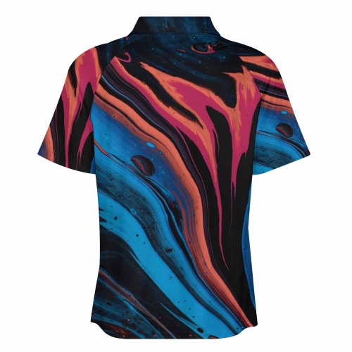 Men's Zipped Short-sleeve Sports Shirt