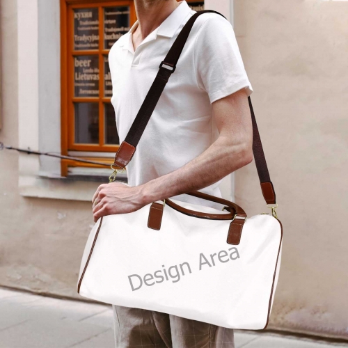 Large Capacity Travel Bag-Small (Brown Short Patch) (1737)