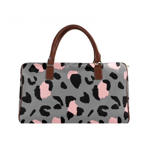 Large Capacity Travel Bag-Small (Brown Short Patch) (1737)
