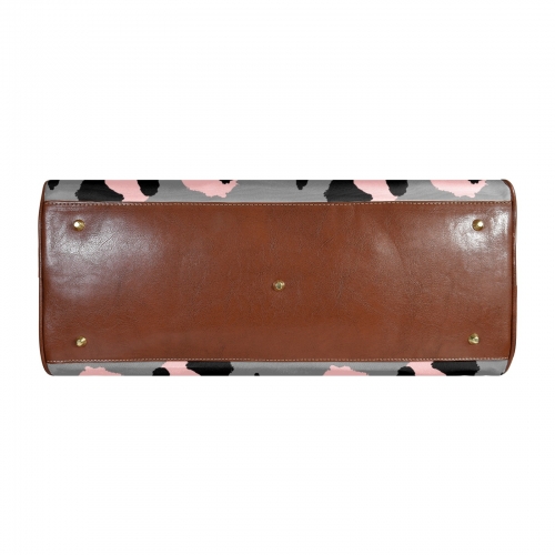 Large Capacity Travel Bag-Small (Brown Short Patch) (1737)