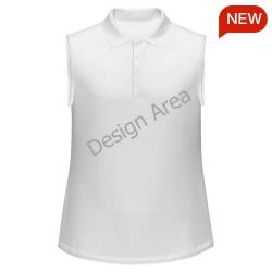 Women's Sleeveless Polo Tank Top