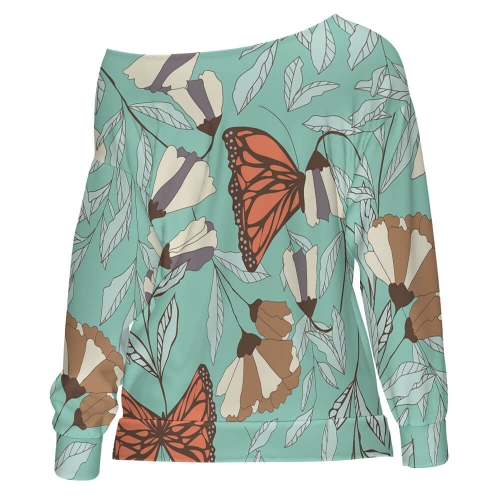 Women's Off Shoulder Sweatshirt