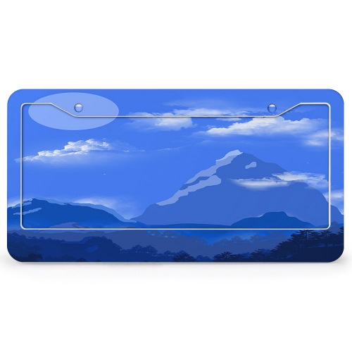 License Plate (2 Round Holes)