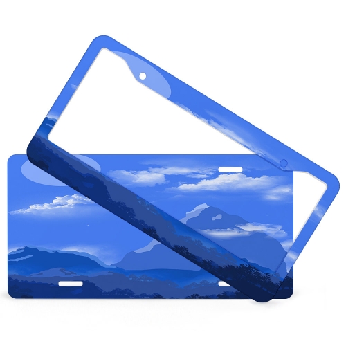 License Plate (2 Round Holes)