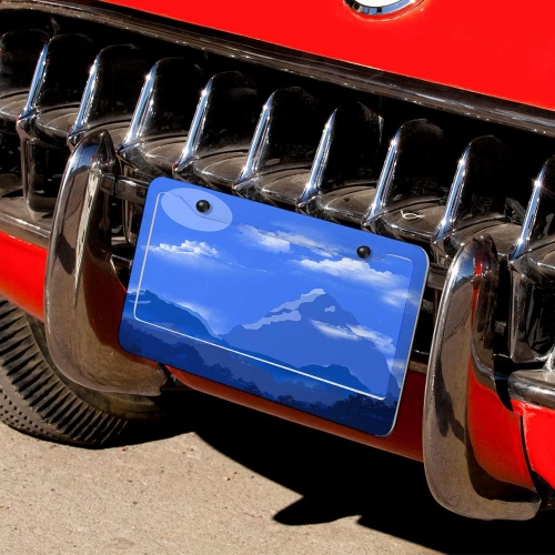 License Plate (2 Round Holes)