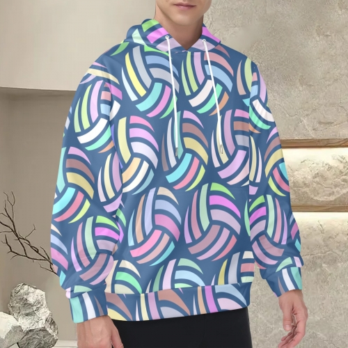 Men's Long Sleeve Hoodie (Model H55)