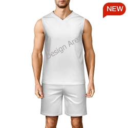 Sleeveless Basketball Jersey Suit