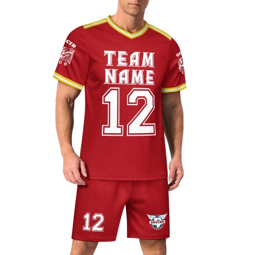 V-neck Soccer Jersey Suit