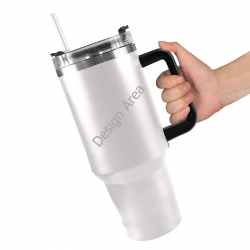 40oz Tumbler with Black Handle