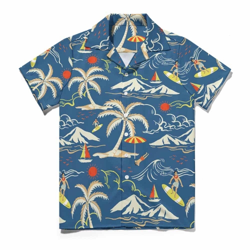 Men's Cuban Collar Shirt (AY006)