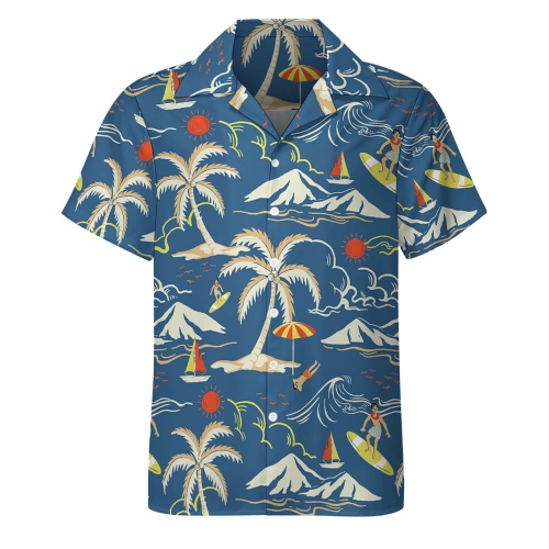 Men's Cuban Collar Shirt (AY006)