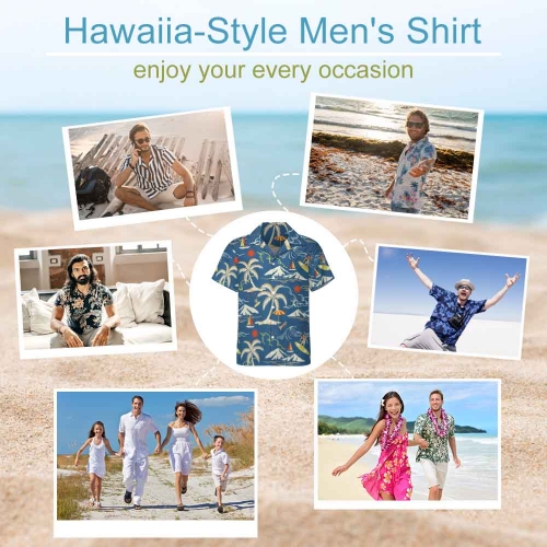 Men's Cuban Collar Shirt (AY006)