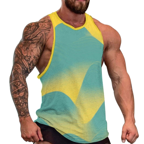 Men's All Over Print Tank Top (BKREV1)